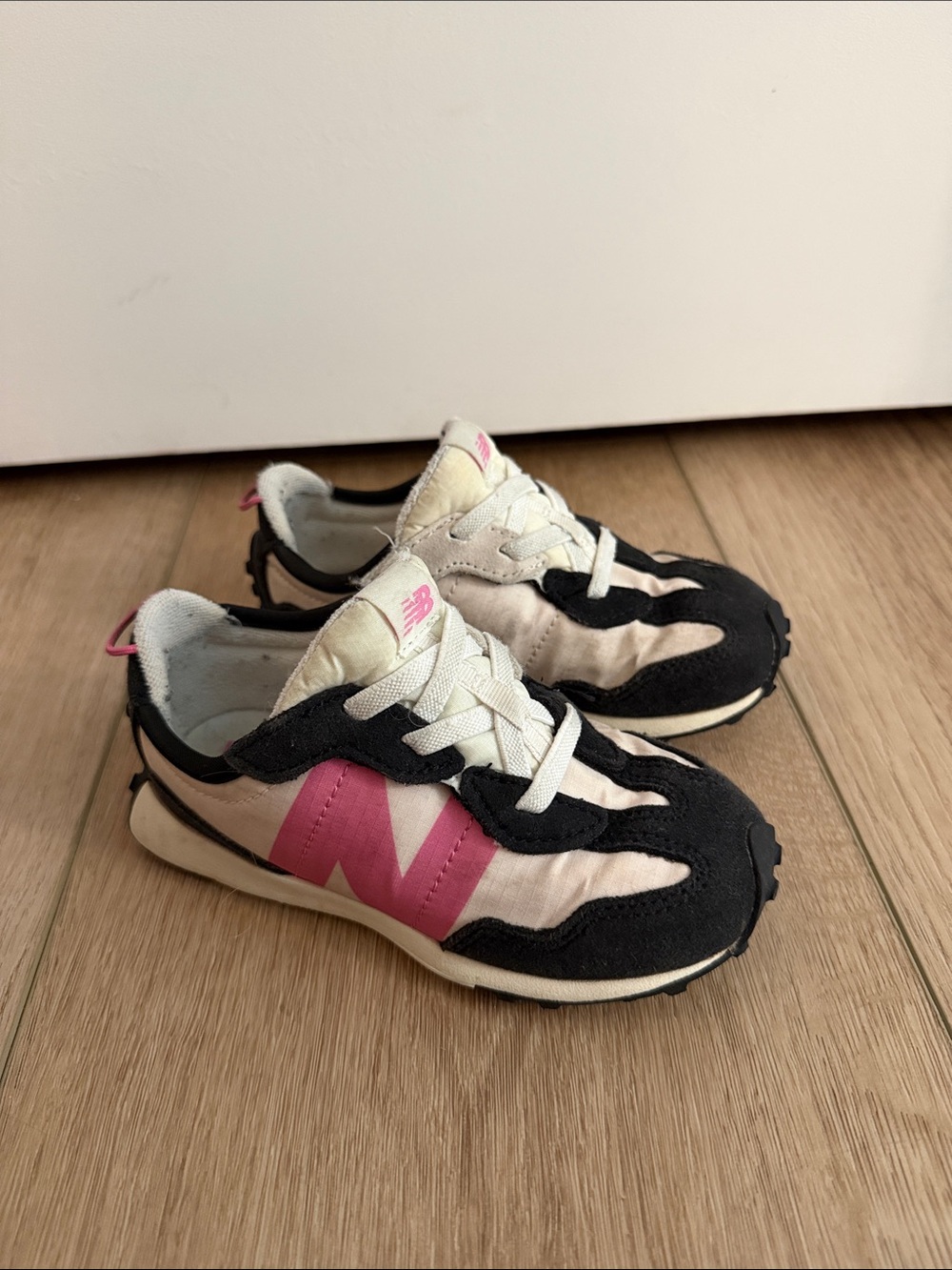 New Balance Kids Sneakers in Pink, Black & Cream